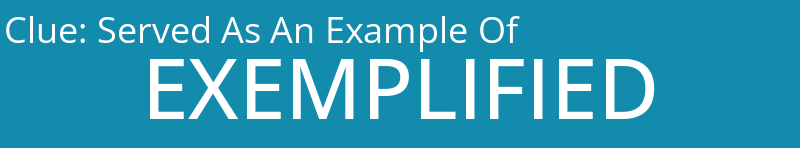 Served As An Example Of