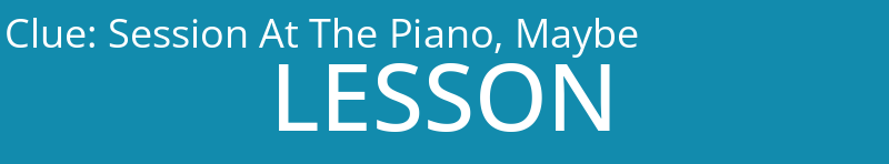 Session At The Piano, Maybe