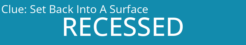 Set Back Into A Surface