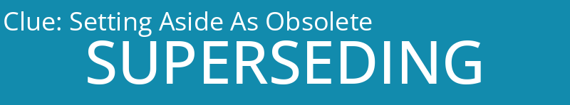 Setting Aside As Obsolete