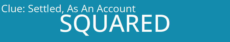 Settled, As An Account