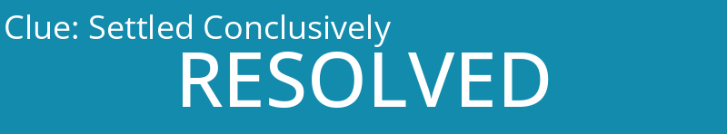 Settled Conclusively