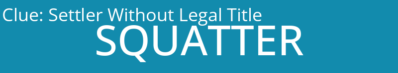 Settler Without Legal Title
