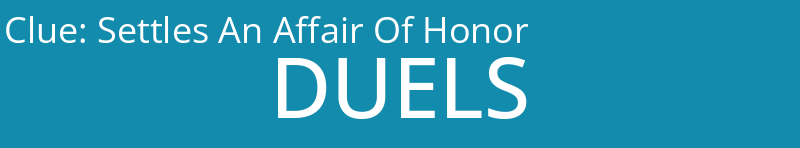 Settles An Affair Of Honor