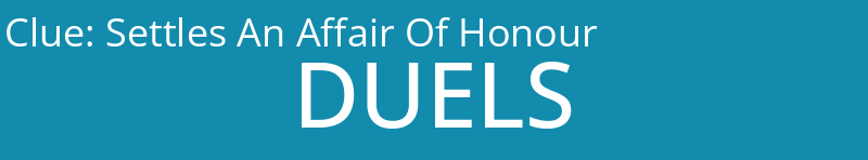 Settles An Affair Of Honour