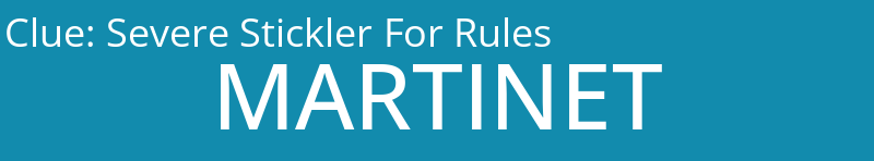 Severe Stickler For Rules