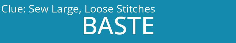 Sew Large, Loose Stitches