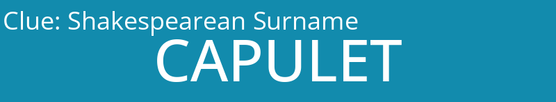 Shakespearean Surname
