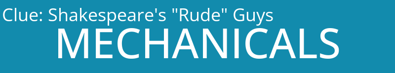 Shakespeare's "Rude" Guys