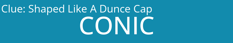 Shaped Like A Dunce Cap