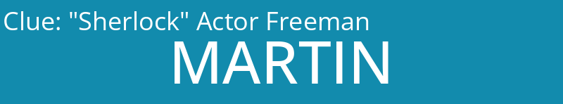 "Sherlock" Actor Freeman
