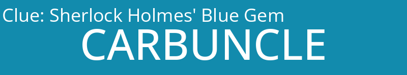 Sherlock Holmes' Blue Gem