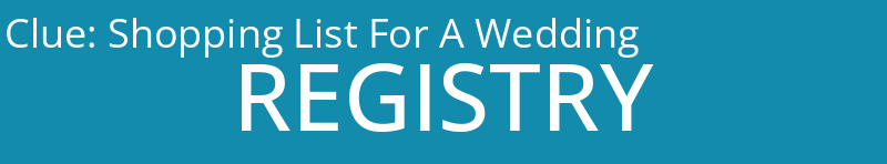 Shopping List For A Wedding