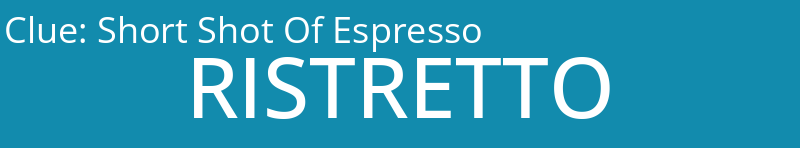 Short Shot Of Espresso