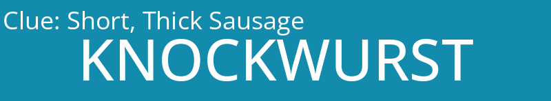 Short, Thick Sausage