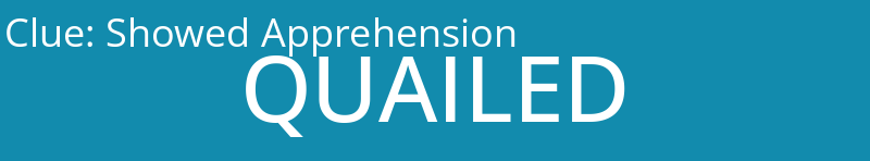Showed Apprehension