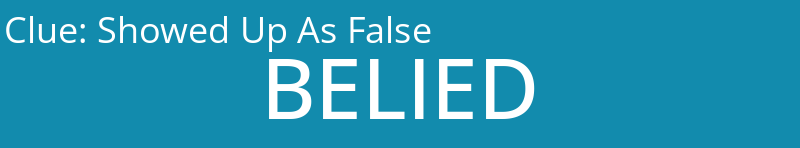 Showed Up As False