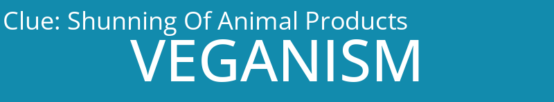 Shunning Of Animal Products
