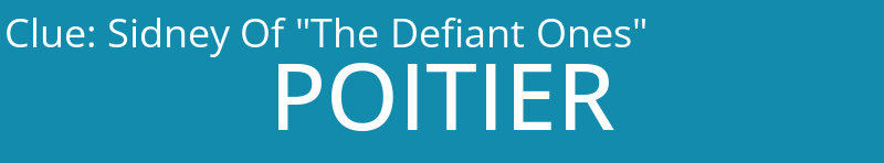 Sidney Of "The Defiant Ones"