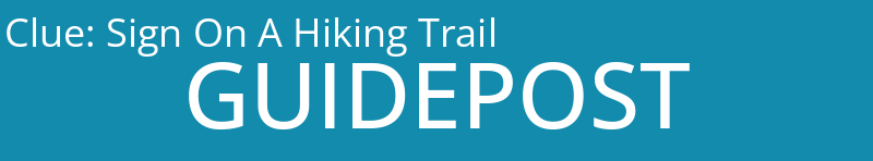 Sign On A Hiking Trail