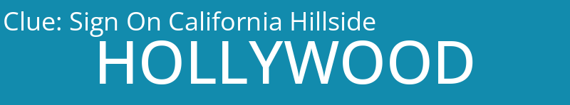 Sign On California Hillside