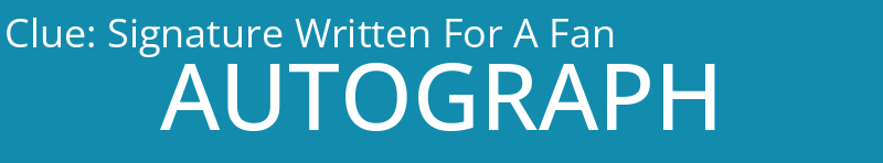 Signature Written For A Fan