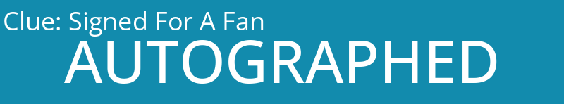 Signed For A Fan