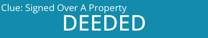 Signed Over A Property