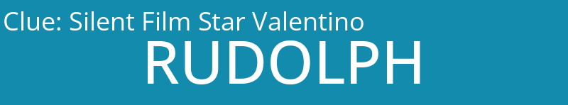 Silent Film Star Valentino