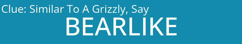 Similar To A Grizzly, Say