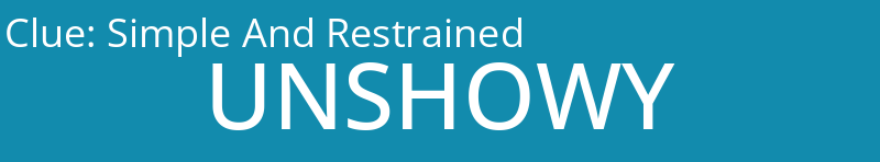 Simple And Restrained