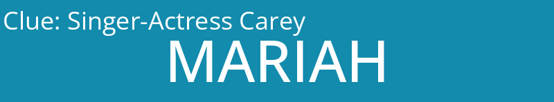 Singer-Actress Carey