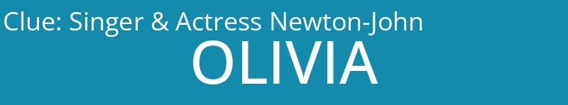 Singer & Actress Newton-John