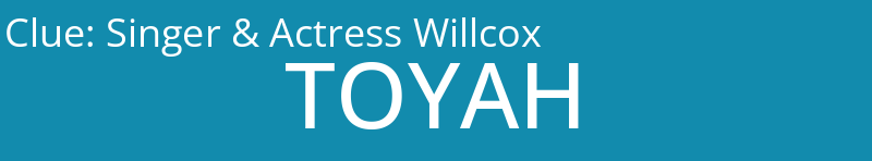 Singer & Actress Willcox