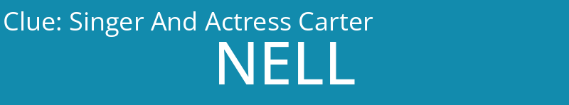 Singer And Actress Carter