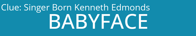 Singer Born Kenneth Edmonds