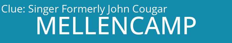 Singer Formerly John Cougar