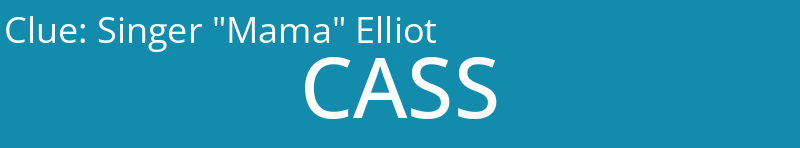 Singer "Mama" Elliot