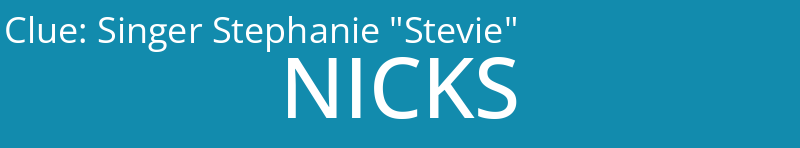 Singer Stephanie "Stevie"