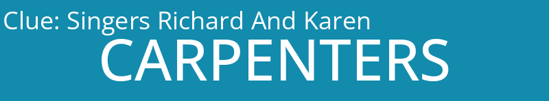 Singers Richard And Karen