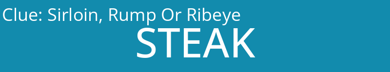 Sirloin, Rump Or Ribeye