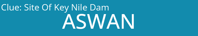 Site Of Key Nile Dam