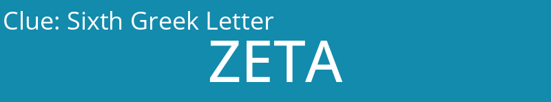 Sixth Greek Letter