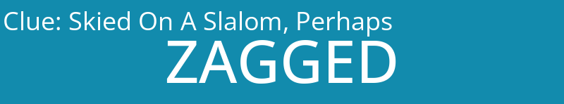 Skied On A Slalom, Perhaps