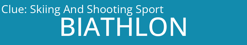 Skiing And Shooting Sport
