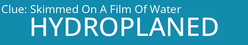 Skimmed On A Film Of Water