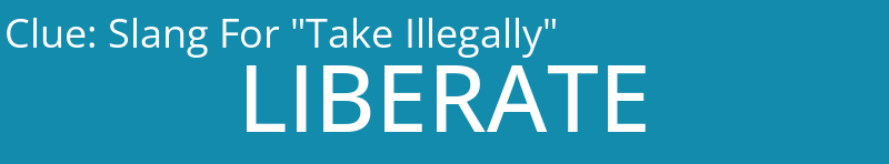 Slang For "Take Illegally"