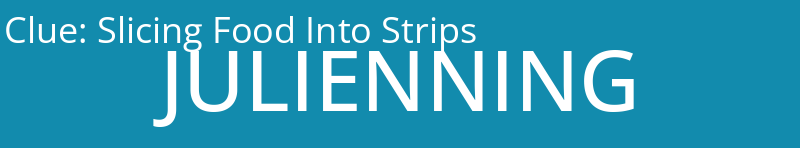 Slicing Food Into Strips