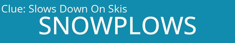 Slows Down On Skis