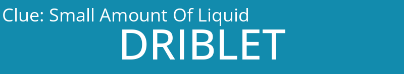 Small Amount Of Liquid